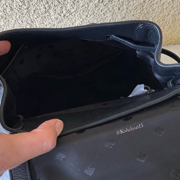 SOLD! NWT Kate Spade Leila Medium Leather Flap Backpack - Picture 9 of 17